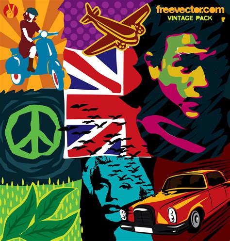 Free Retro Vector Art .
